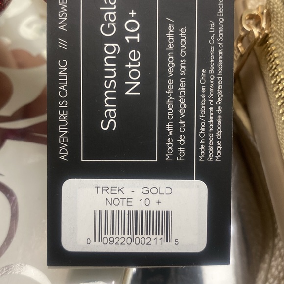 Samsung Galaxy Note 10+ Vegan Leather Crossbody Cell Phone Case - Picture 10 of 11